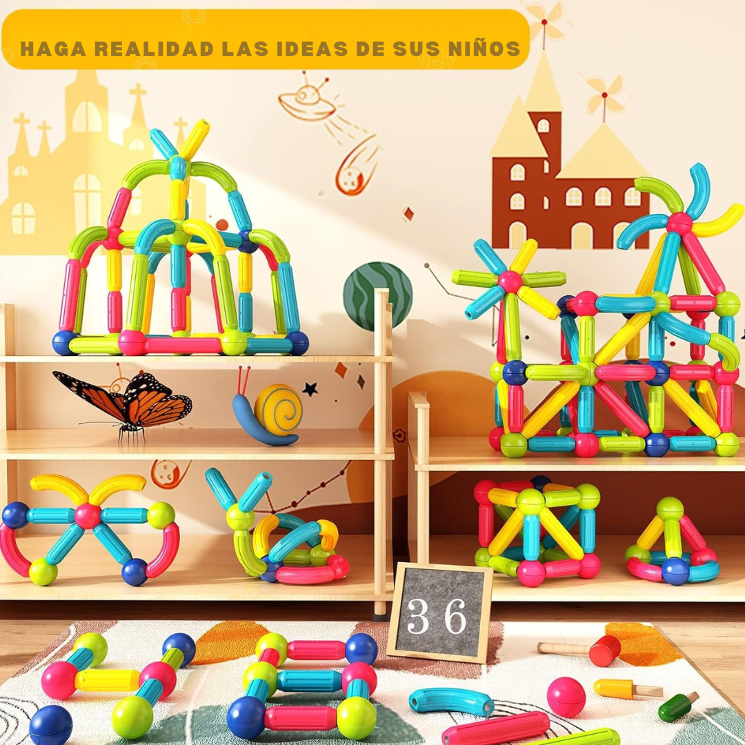 Bloques Magnéticos Nubikids para Niños 36 Piezas.
