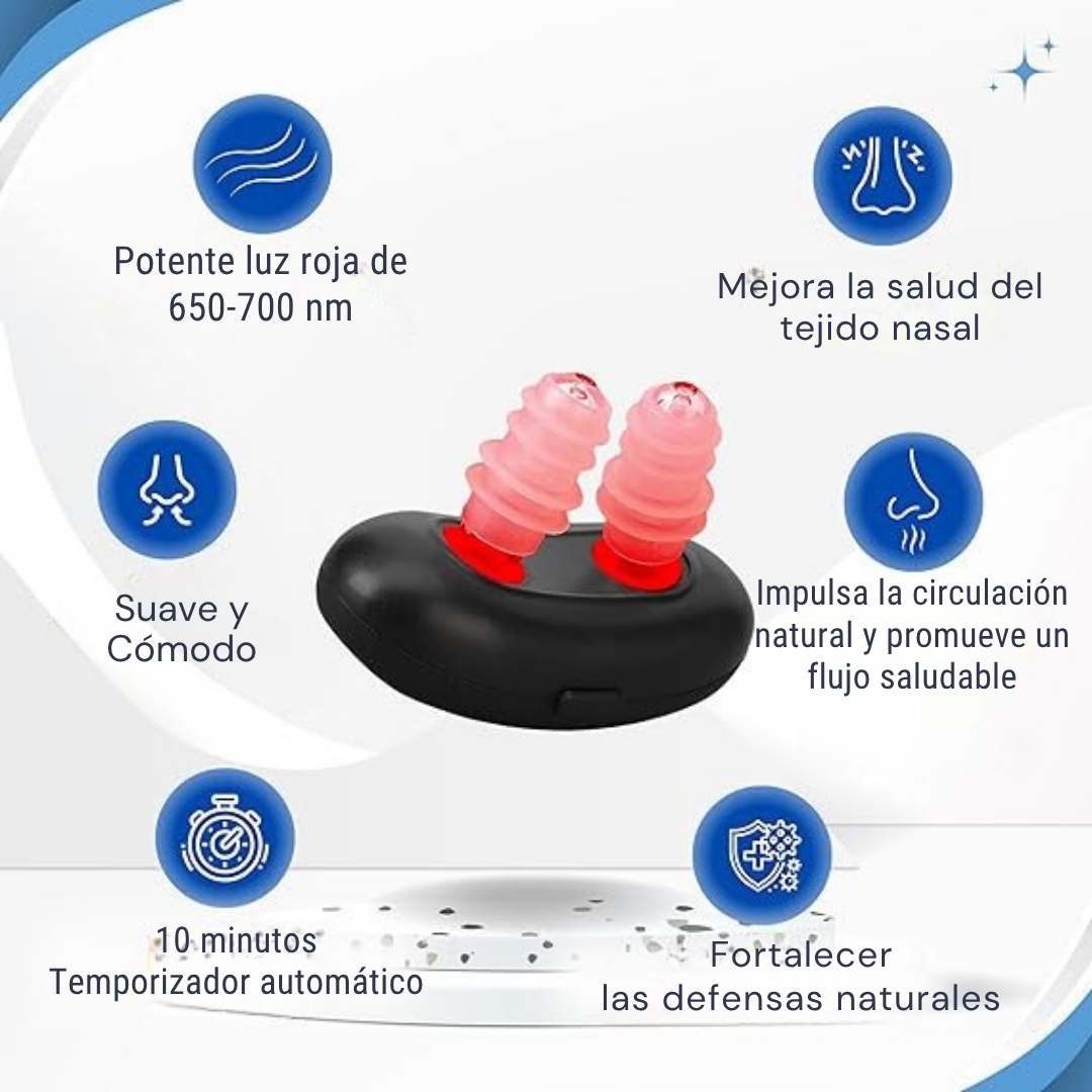 Dispositivo de Terapia Nasal de Luz Roja LumiNose