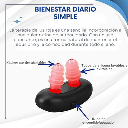 Dispositivo de Terapia Nasal de Luz Roja LumiNose