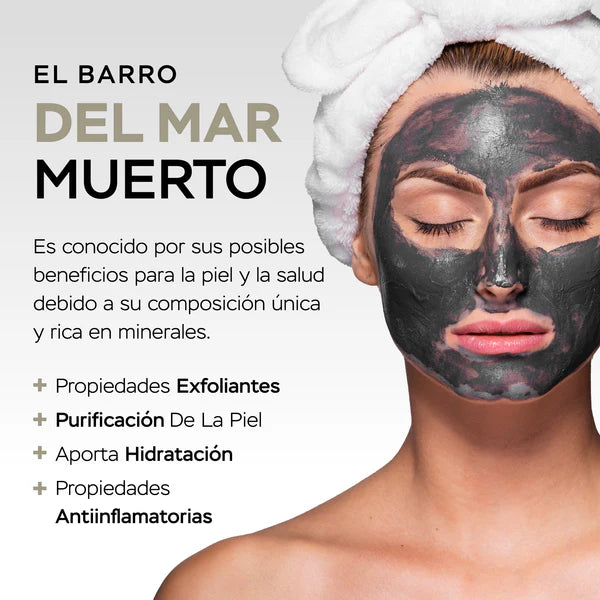 Mascarilla Magnetica con barro del Mar Muerto y polvo de Perla