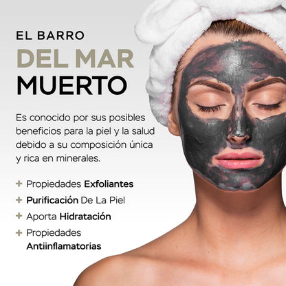 Mascarilla Magnetica con barro del Mar Muerto y polvo de Perla