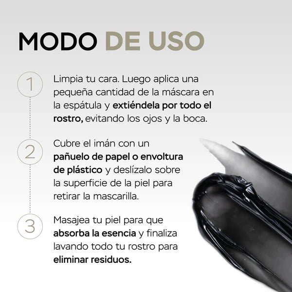 Mascarilla Magnetica con barro del Mar Muerto y polvo de Perla