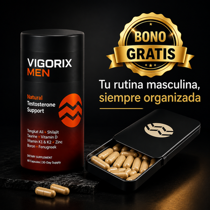 Recupera la energía, fuerza y vitalidad que sentías antes con VIGORIX MEN.