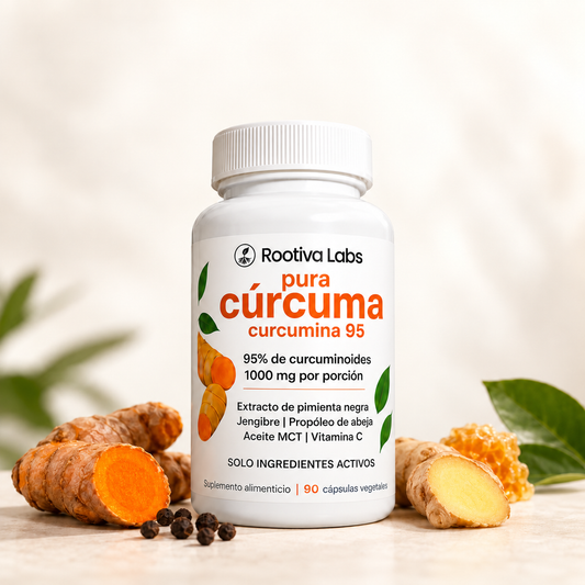 Muévete con mayor comodidad con curcumina 95% ROOTIVA LABS