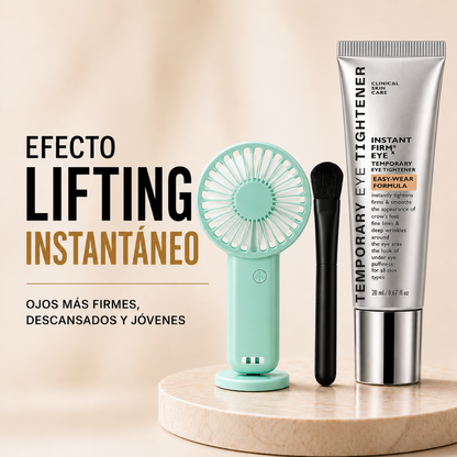 Efecto Lifting Instantáneo | Kit Completo Anti-Edad (Crema + Aplicador + Mini Ventilador)