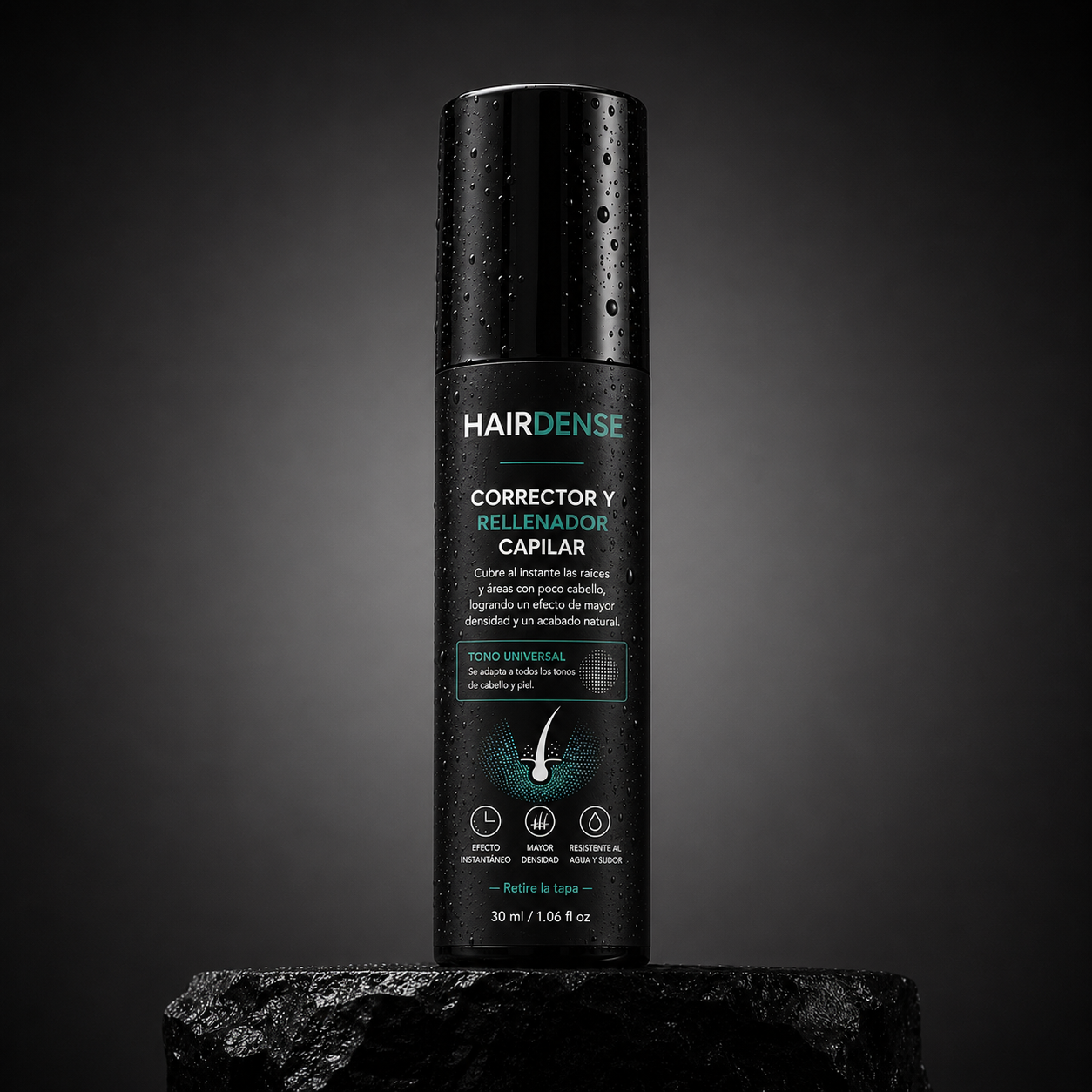 Disimula la calvicie en segundos con Hair Dense™Corrector Capilar en Crema.