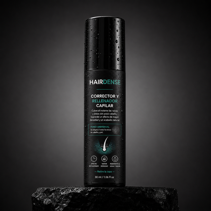 Disimula la calvicie en segundos con Hair Dense™Corrector Capilar en Crema.