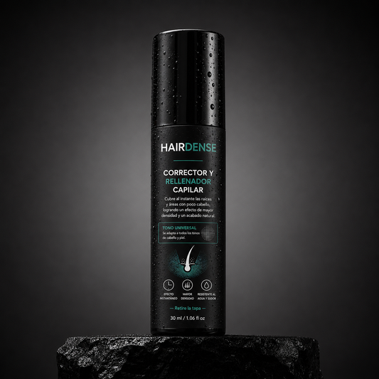 Disimula la calvicie en segundos con Hair Dense™Corrector Capilar en Crema.