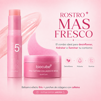 Multi Balm + Pink Eye Mask™.El dúo perfecto para una piel fresca y luminosa.