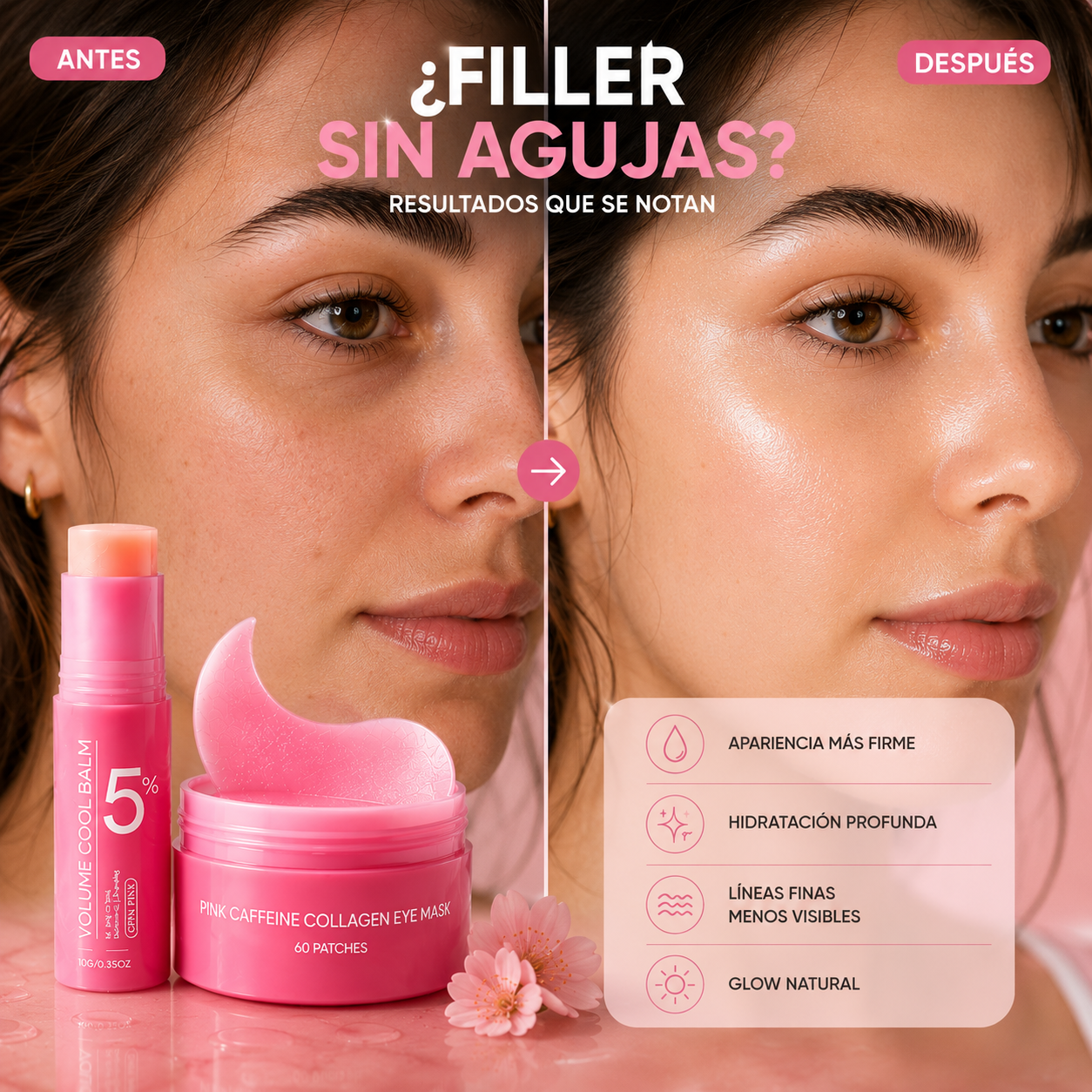 Multi Balm + Pink Eye Mask™.El dúo perfecto para una piel fresca y luminosa.